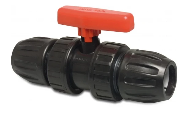 Kogelkraan 32 Mm PP Met Klemverbinding. Met Geborgen Kogel. 3 Kogelkraan 32 Mm PP Met Klemverbinding. Met Geborgen Kogel.