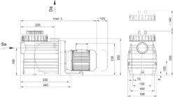 Speck BADU Magna 12 - 0,45 KW / 230 Volt 7 Speck BADU Magna 12 - 0,45 KW / 230 Volt -GRJ Zwembad Winkel badu magna dimensions 1