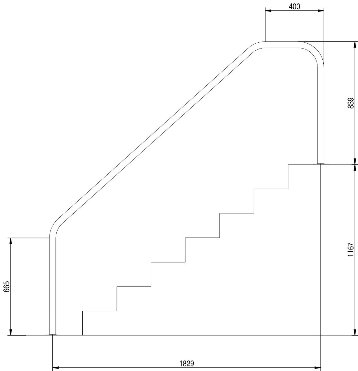 3 Bochts Beugel FX06 - 1,82 Mtr 4 3 Bochts Beugel FX06 - 1,82 Mtr - Afbeelding 2