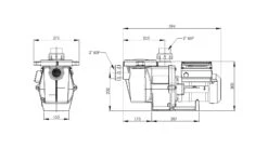 IntelliFlo Whisperflo-VSF 2,20 KW / 230 Volt 7 IntelliFlo Whisperflo-VSF 2,20 KW / 230 Volt -GRJ Zwembad Winkel intelliflo vsfd dimensions