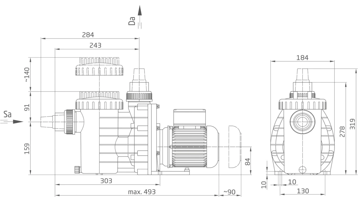 Badu Magic II 6 - 0,25 KW / 230 Volt 5 Badu Magic II 6 - 0,25 KW / 230 Volt - Afbeelding 3