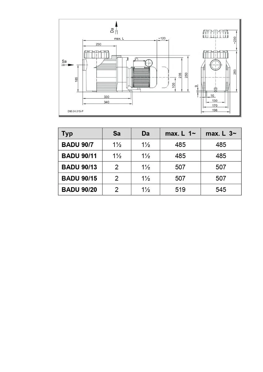 Speck BADU Prime 11 - 0,45 KW / 400 Volt 5 Speck BADU Prime 11 - 0,45 KW / 400 Volt - Afbeelding 3