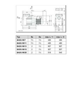 Speck BADU Prime 13 - 0,55 KW / 230 Volt -GRJ Zwembad Winkel maatschets badu prime 7 20 page 0001 1