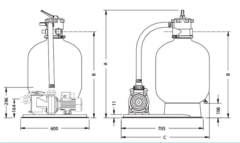 Filterset Azur ø 375 5 Filterset Azur ø 375 - Afbeelding 3