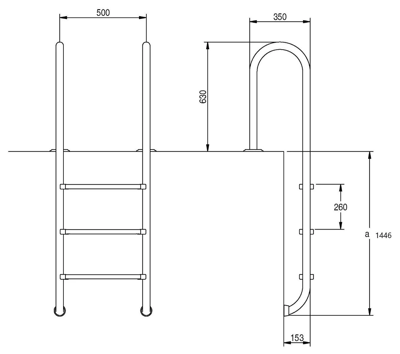 Standaard Trap 5-treden AISI-316 4 Standaard Trap 5-treden AISI-316 - Afbeelding 2