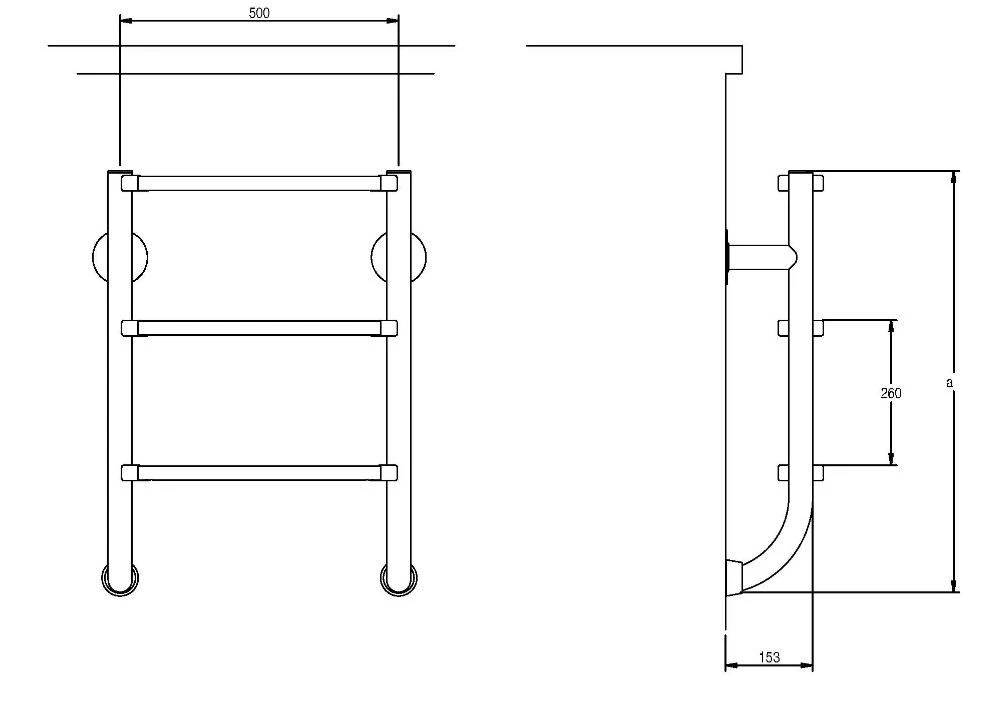 Tweedelige Trap 3-treden 4 Tweedelige Trap 3-treden - Afbeelding 2