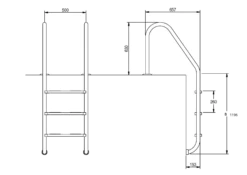 Wijde Trap 4-treden AISI-316 5 Wijde Trap 4-treden AISI-316 -GRJ Zwembad Winkel wide 4tr 1